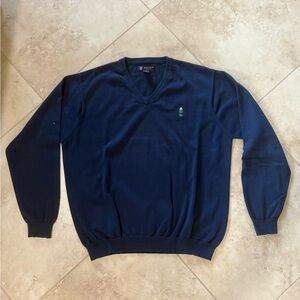 Oxford Golf Classic Navy V-Neck Sweater